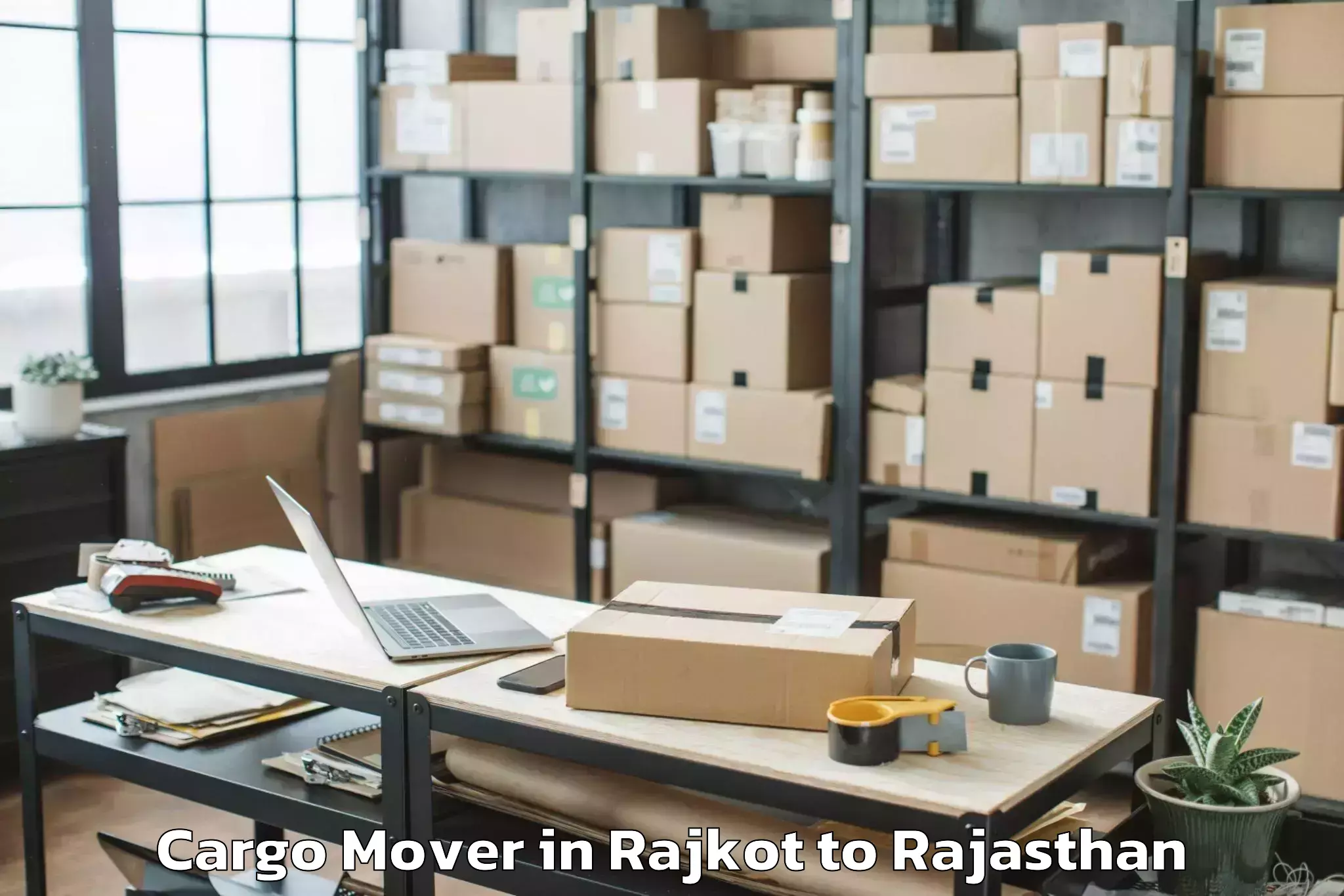 Leading Rajkot to Madanganj Kishangarh Cargo Mover Provider